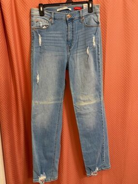 Light Blue Distressed womens Jeans